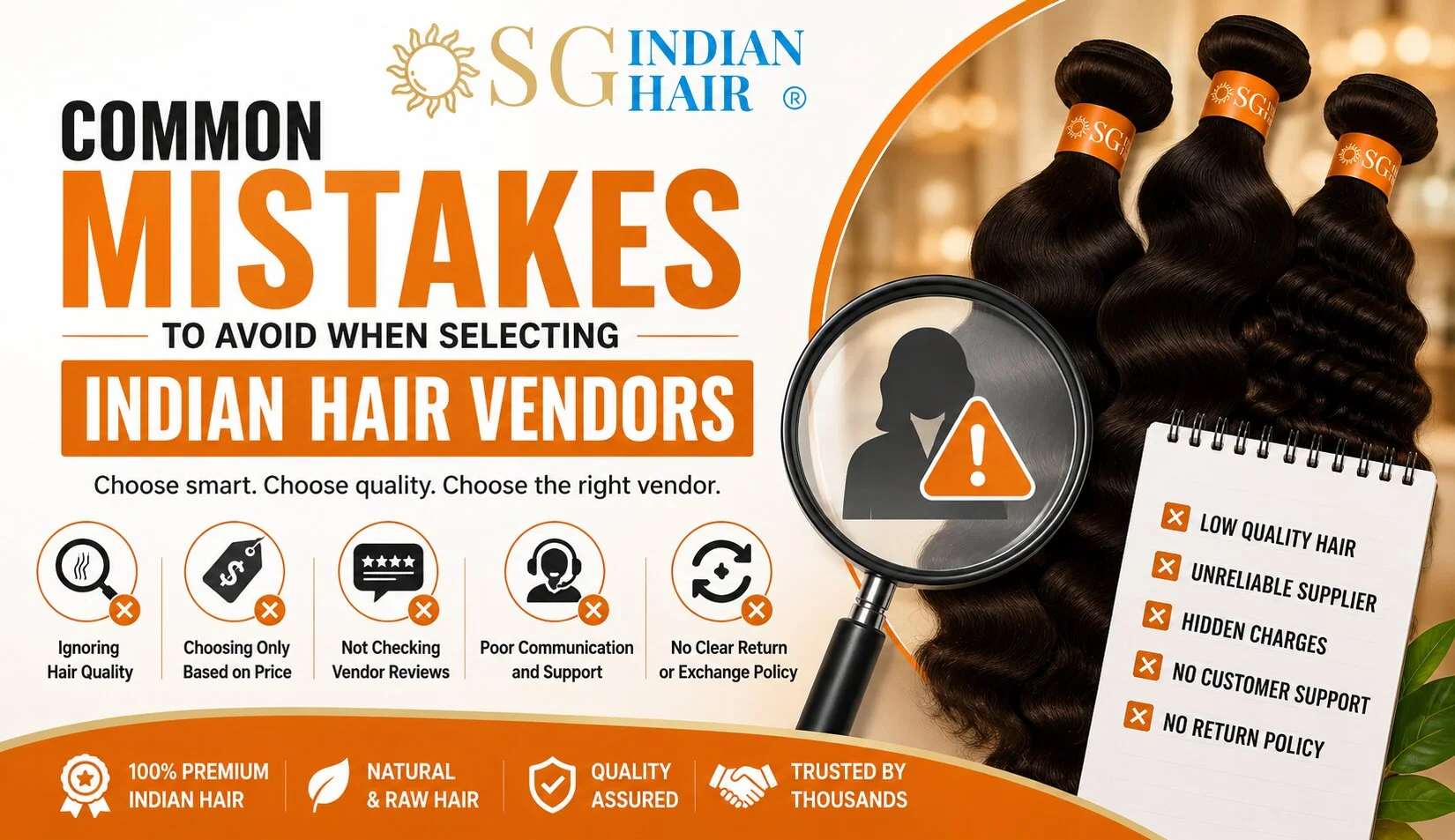 Common Mistakes to Avoid When Selecting Indian Hair Vendors